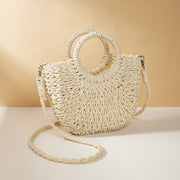 straw crossbody bag, view 4 - MRSLM