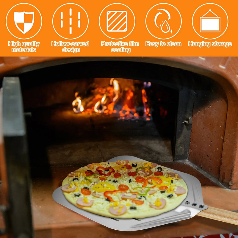 non-stick metal pizza peel, view 4 - MRSLM