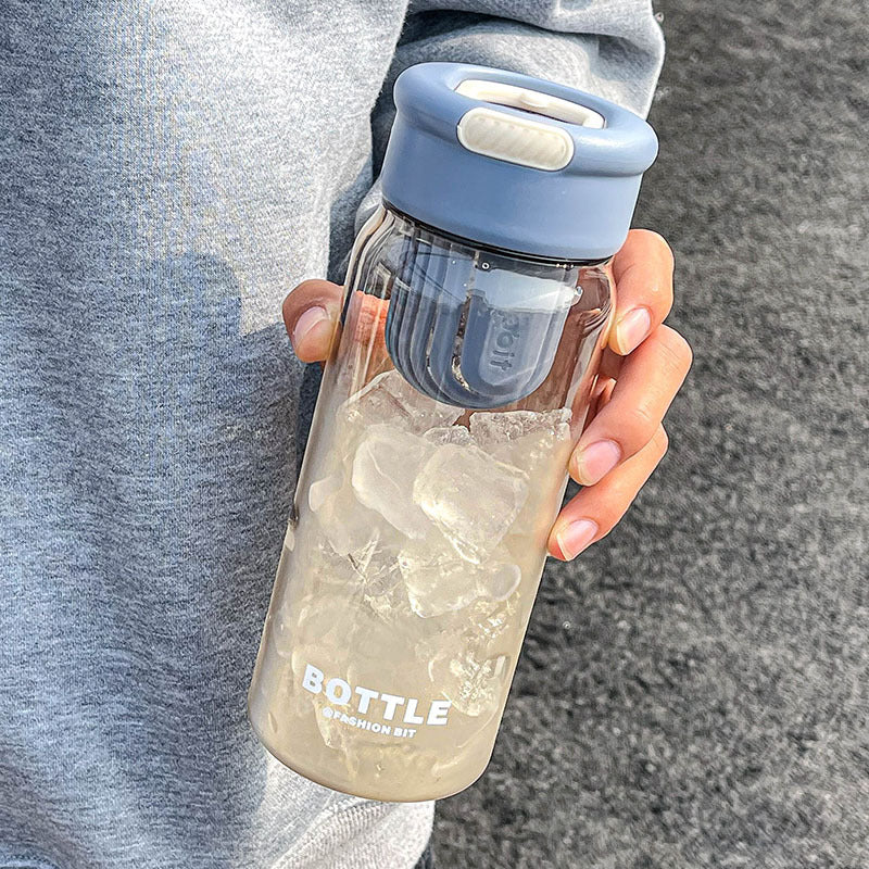 minimalist sports water bottle with tea separator, view 4 - MRSLM