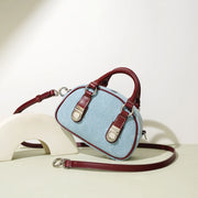 Mini denim handbag, view 9 - MRSLM