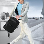 men's slim waterproof laptop backpack, view 6 - MRSLM