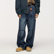 men's loose retro straight jeans - MRSLM