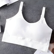 seamless wire-free women's fitness bralette, view 2 - MRSLM