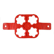 red silicone pancake and egg mold ring, view 3 - MRSLM