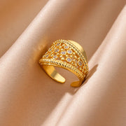 mini zircon stainless steel ring, view 6 - MRSLM