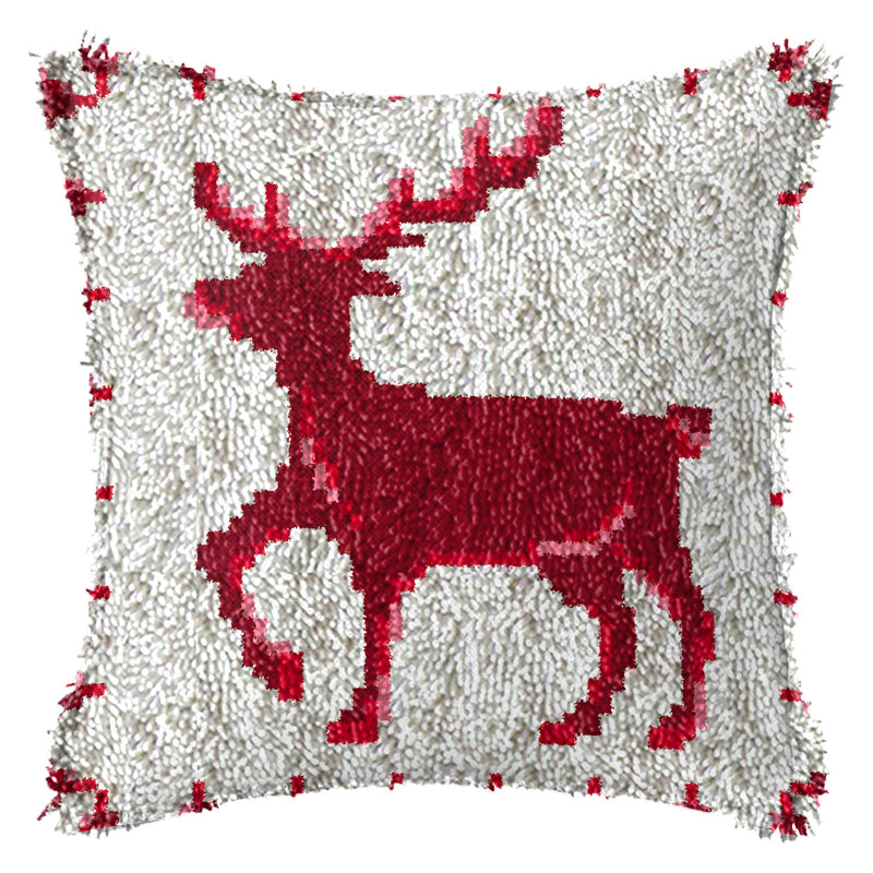 diy christmas embroidered cushion kit, view 2 - MRSLM