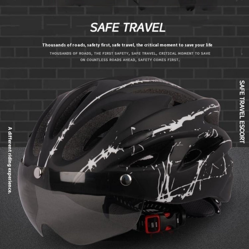 riding helmet with magnetic goggles - MRSLM