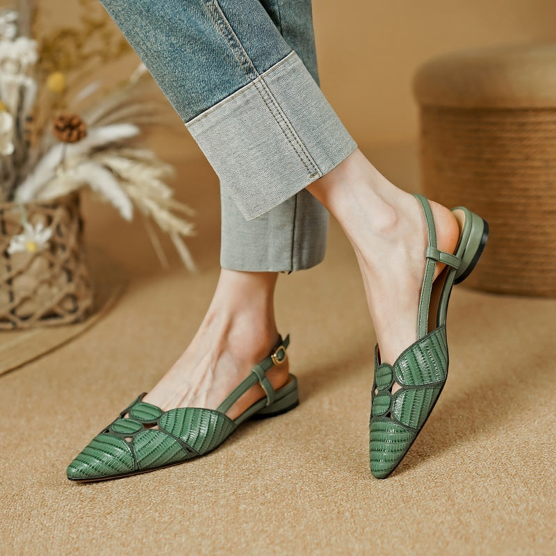 pointed toe slingback sandals, view 6 - MRSLM