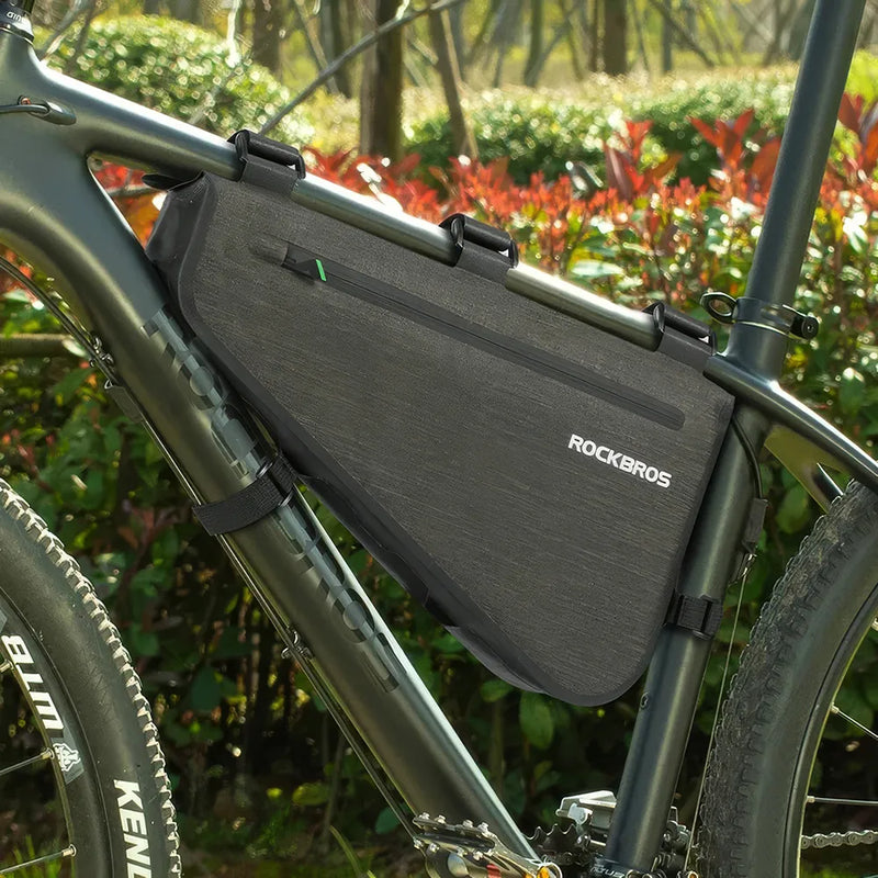 rainproof triangle bike bag, view 7 - MRSLM