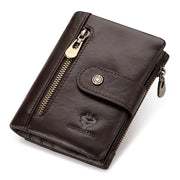 genuine leather slim wallet, view 2 - MRSLM