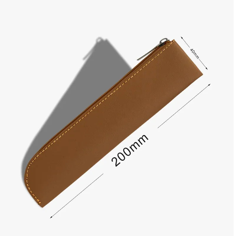 pu leather zipper pencil case, view 10 - MRSLM