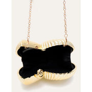 acrylic conch evening clutch, view 9 - MRSLM