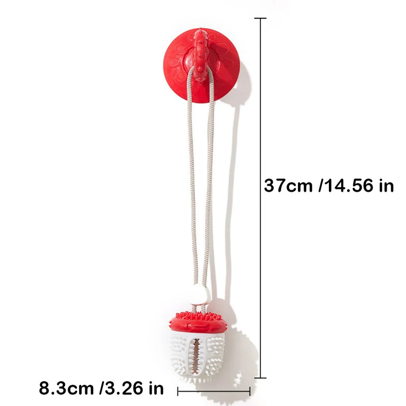 durable dog chew toy with suction cup, view 6 - MRSLM
