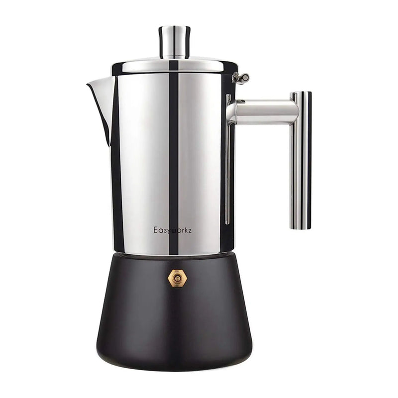 stainless steel stovetop espresso maker, view 2 - MRSLM