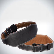 cowhide weightlifting belt, view 4 - MRSLM