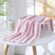 coral fleece dishcloth and bath towel, view 3 - MRSLM