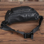 Cowhide large capacity messenger bag, view 3 - MRSLM