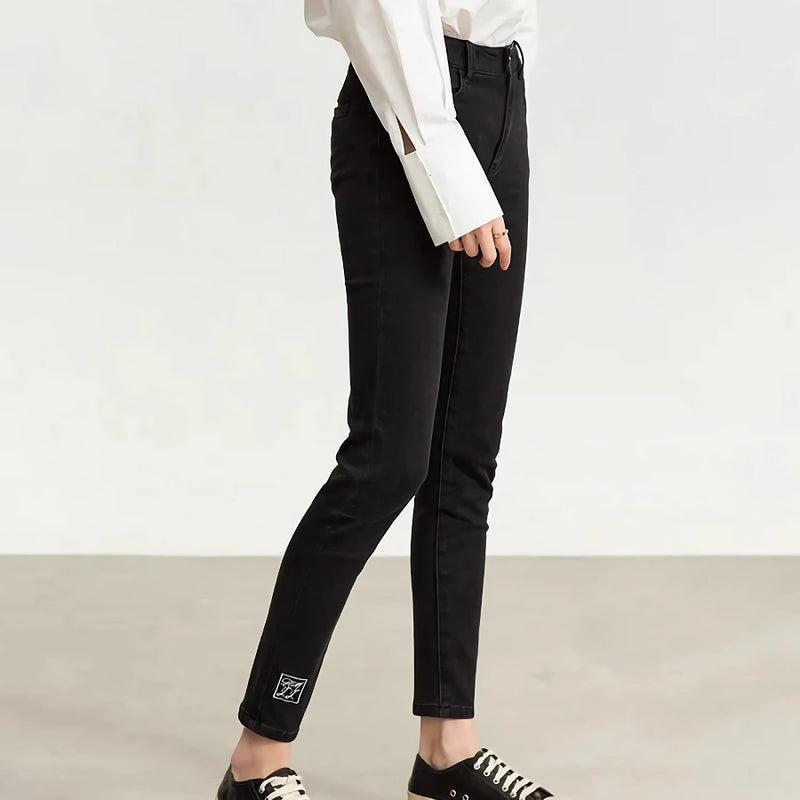 women's embroidered slim fit jeans - MRSLM