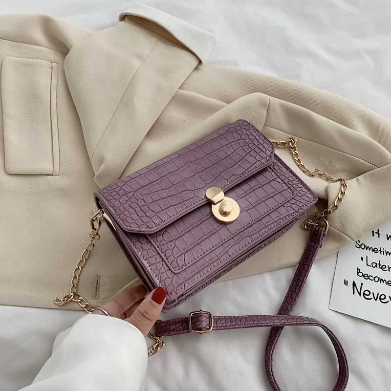 stone pattern pu crossbody bag, view 5 - MRSLM