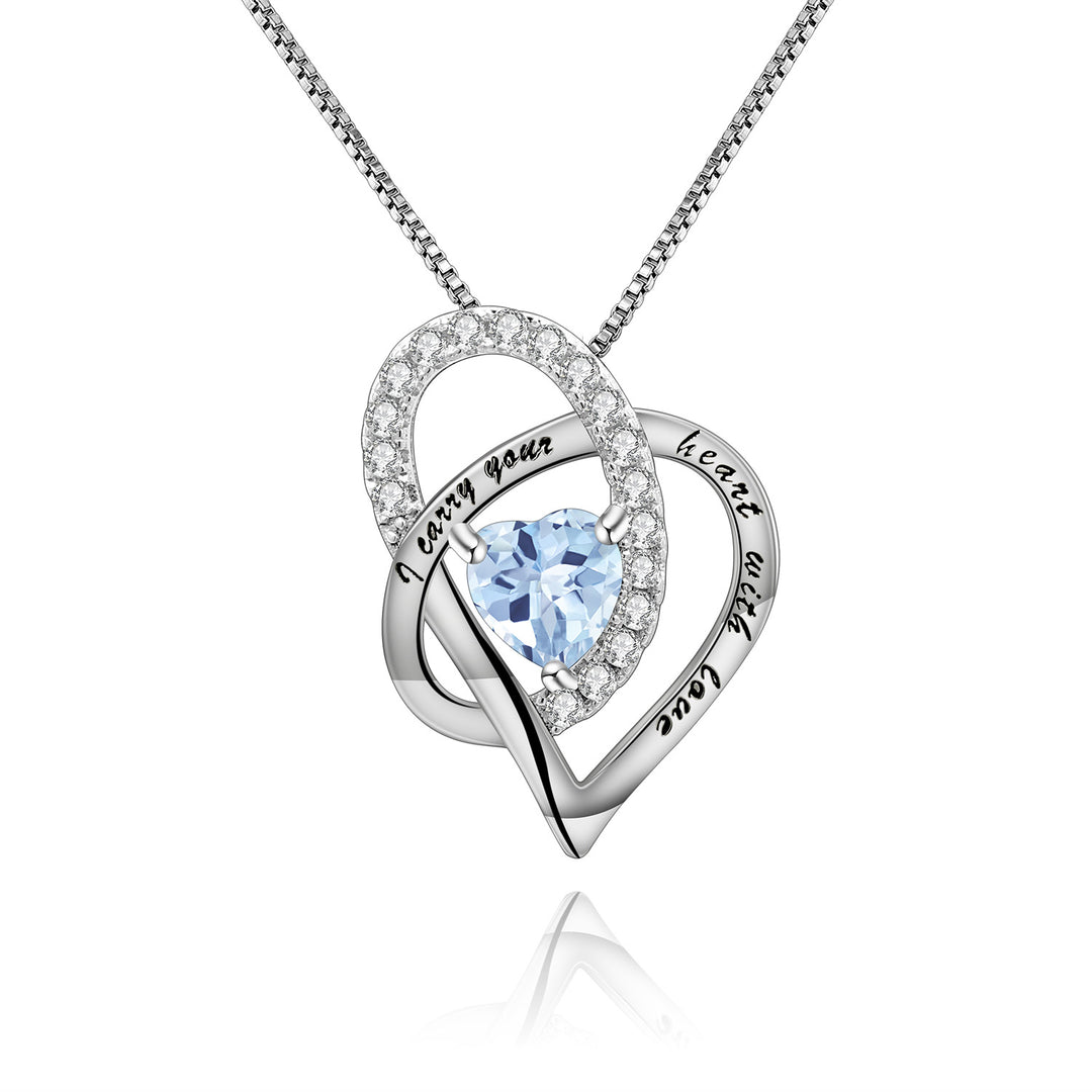 Birthstone S925 Silver Necklace Pendant