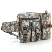 tactical waist bag with water bottle pockets, view 2 - MRSLM