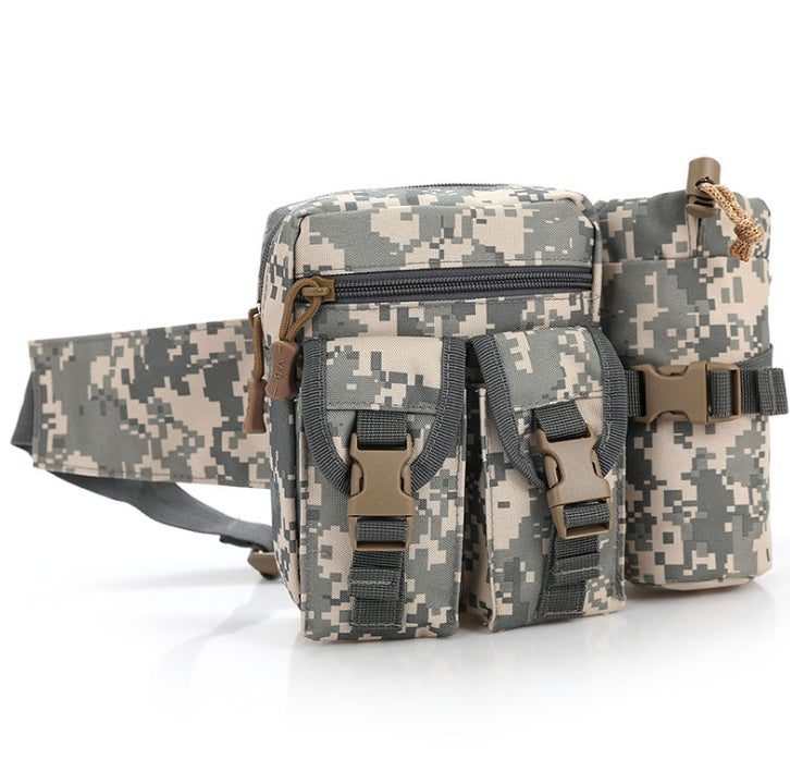 tactical waist bag with water bottle pockets, view 2 - MRSLM
