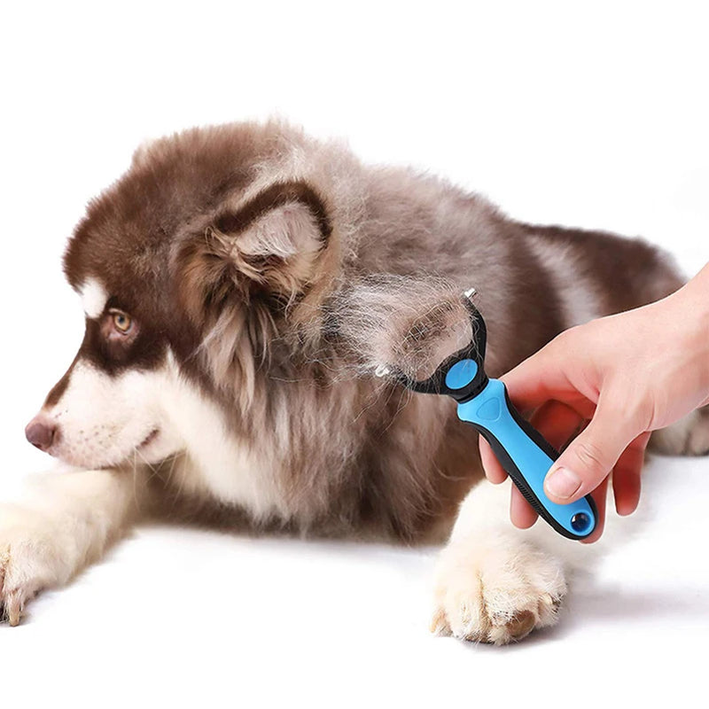 pet deshedding brush, view 8 - MRSLM
