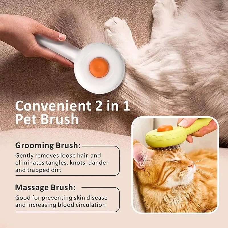 self-cleaning pet comb, view 5 - MRSLM