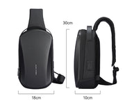 hard shell waterproof messenger bag, view 8 - MRSLM