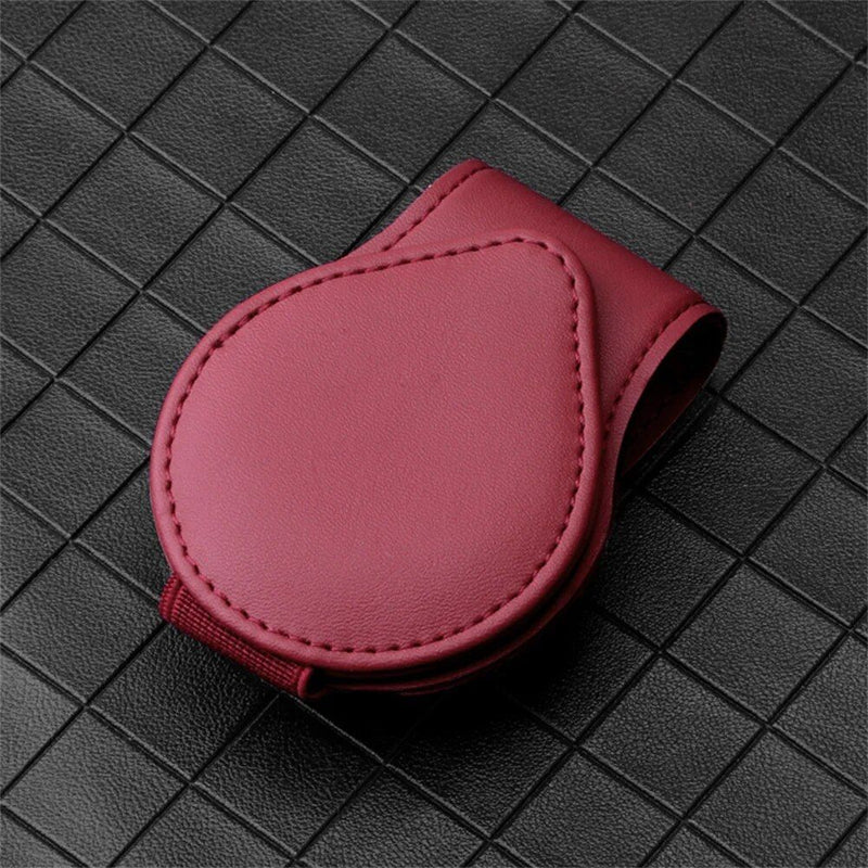 Car sun visor glasses and document holder, view 2 - MRSLM