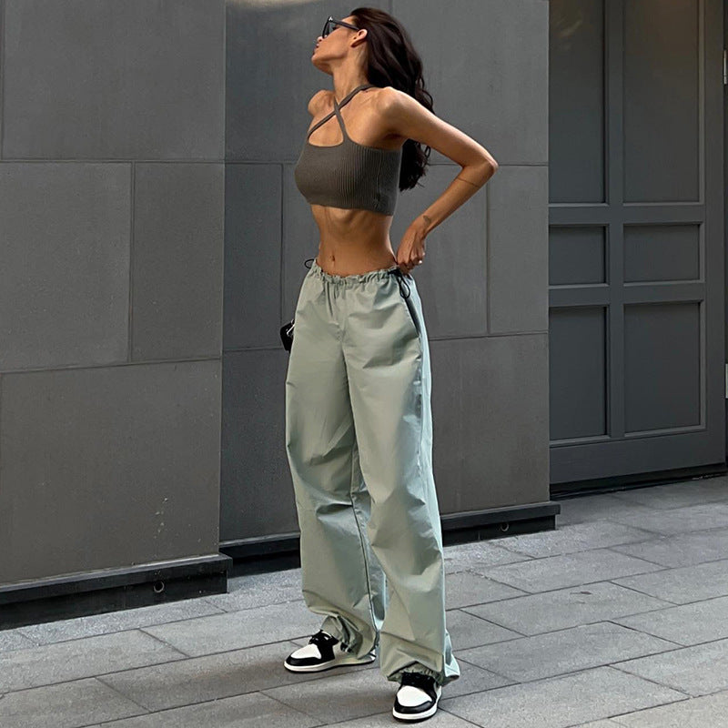 women's simple loose-fitting cotton pants - MRSLM