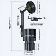 2-in-1 car cup holder fan with usb, view 2 - MRSLM