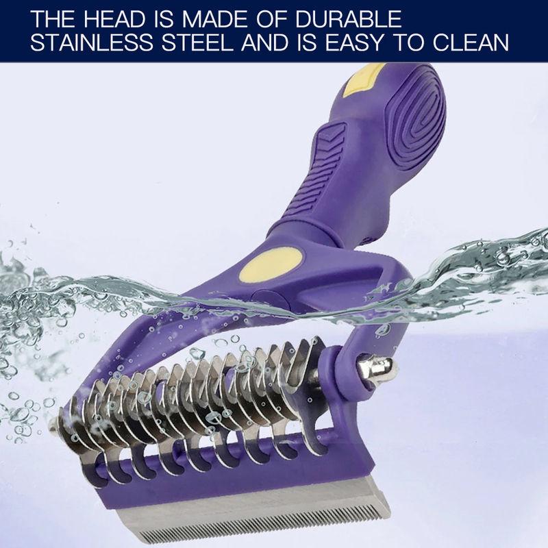 Dog grooming brush, view 2 - MRSLM