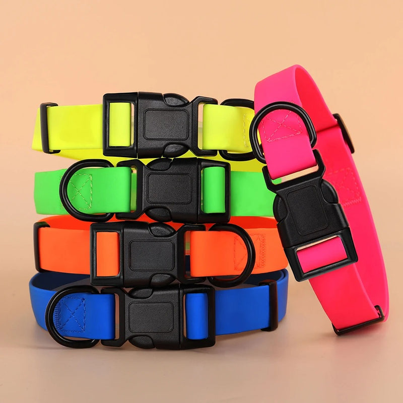 waterproof pvc dog collar, view 7 - MRSLM
