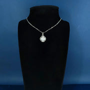 Freshwater pearl 925 silver pendant necklace, view 4 - MRSLM