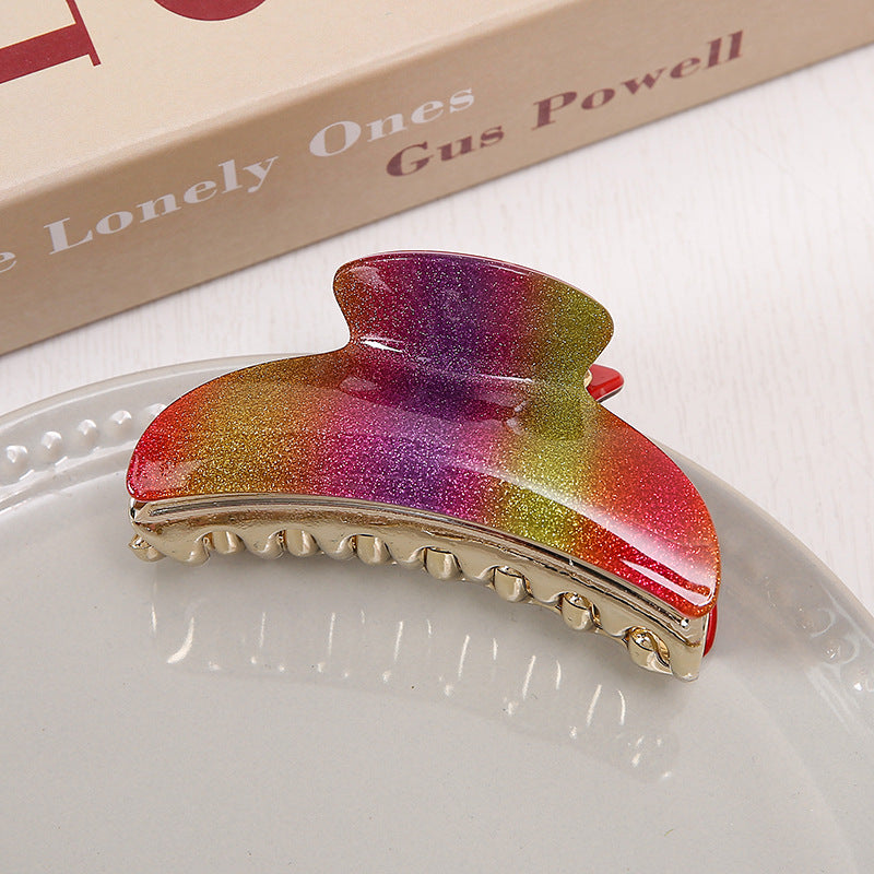 large acrylic gradient hair claw, view 5 - MRSLM