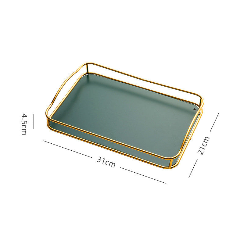 rectangular iron tea tray, view 3 - MRSLM