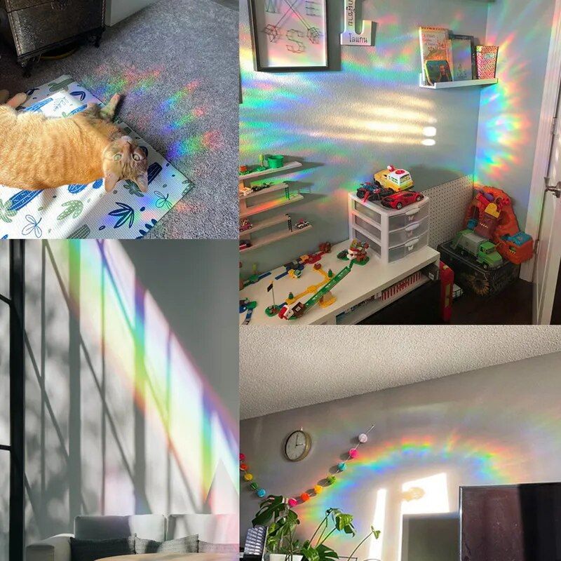 3D rainbow window decals, view 7 - MRSLM