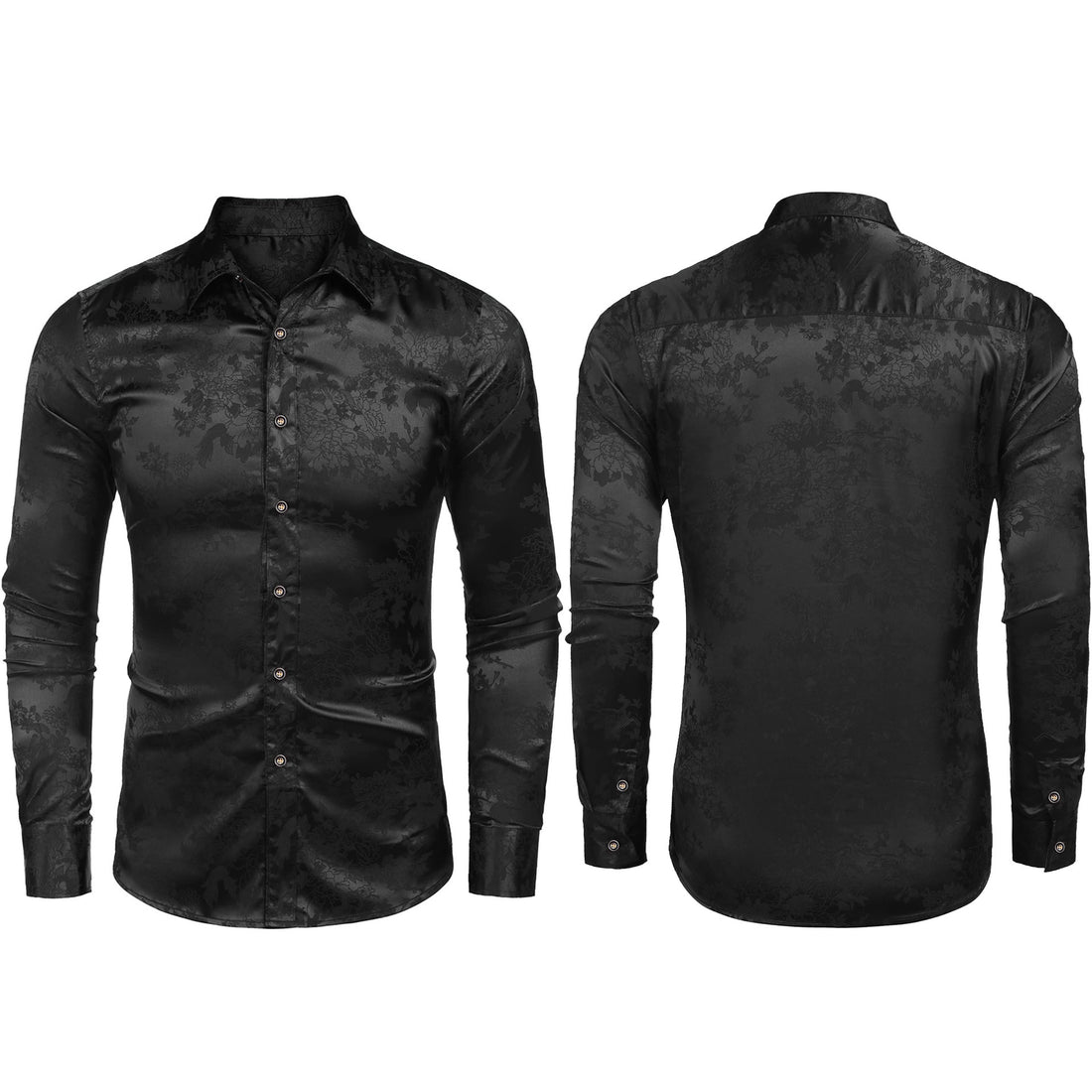 Men's Satin Dress Shirt
