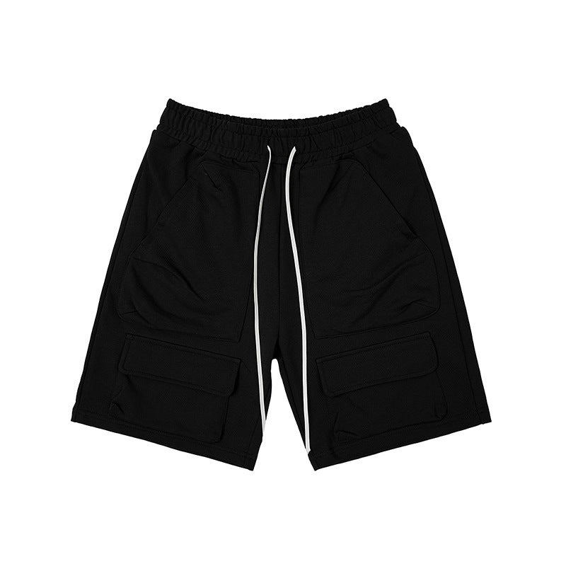 men's multi-pocket workwear shorts, view 4 - MRSLM