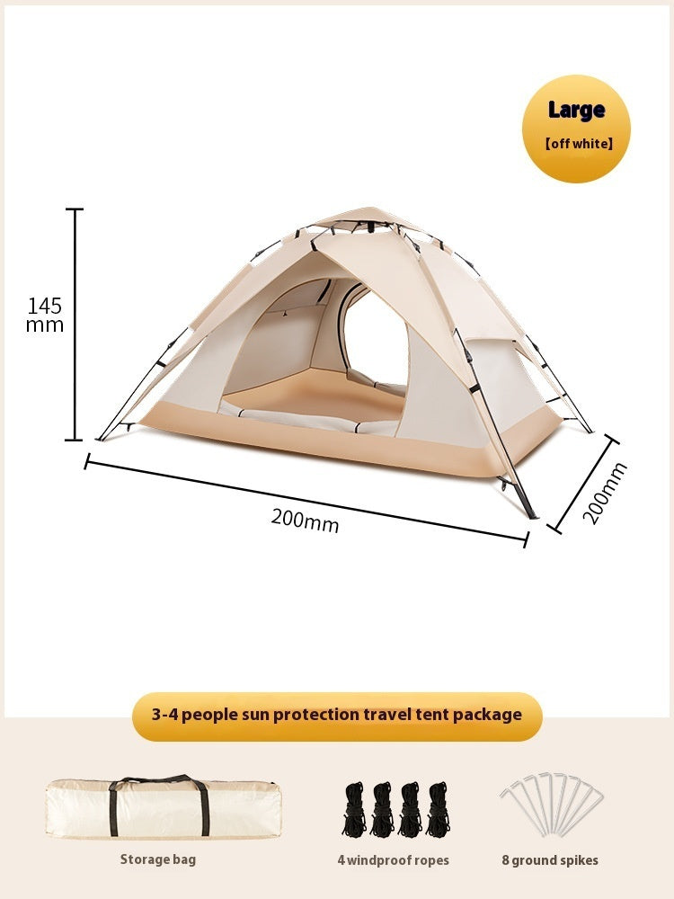 double-layer camping tent for 3-4 people, view 5 - MRSLM