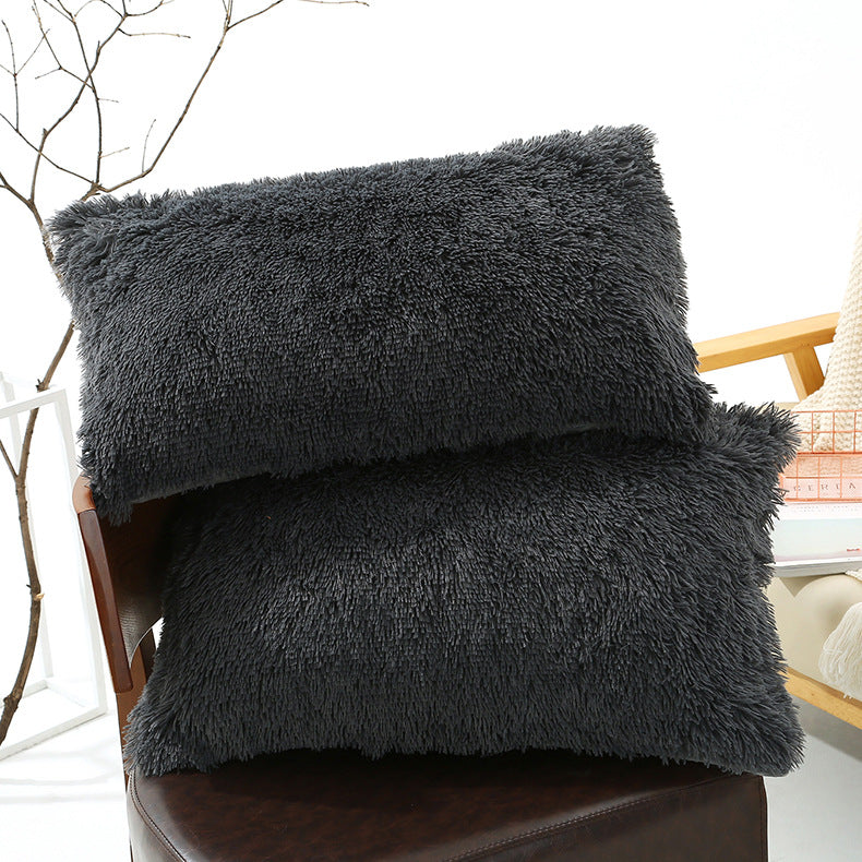 faux fur shaggy pillowcases, view 7 - MRSLM