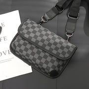 men's plaid shoulder bag, view 7 - MRSLM