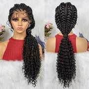 lace braided hand-woven wig, view 6 - MRSLM