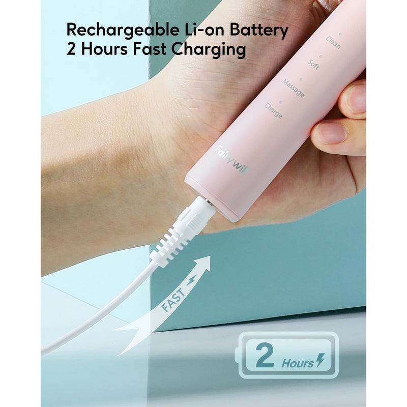 sonic electric toothbrush with 8 heads, view 8 - MRSLM