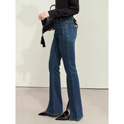 Women's retro slim fit flare jeans, view 7 - MRSLM