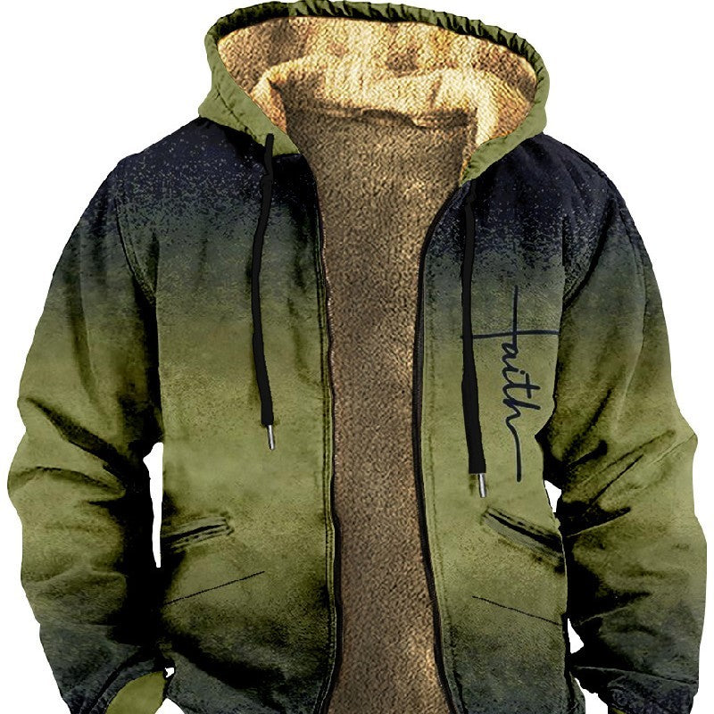 men's thick winter fleece jacket - MRSLM