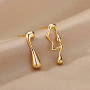 liquid stud earrings, view 7 - MRSLM