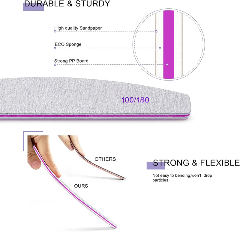 double-sided emery board nail files, view 6 - MRSLM