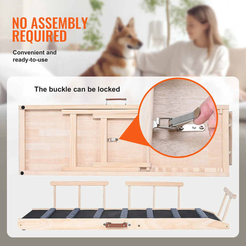adjustable folding pet ramp, view 7 - MRSLM